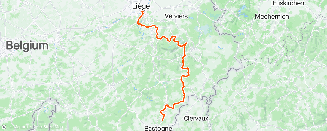 Kaart van de activiteit “Luik Bastenaken Luik”