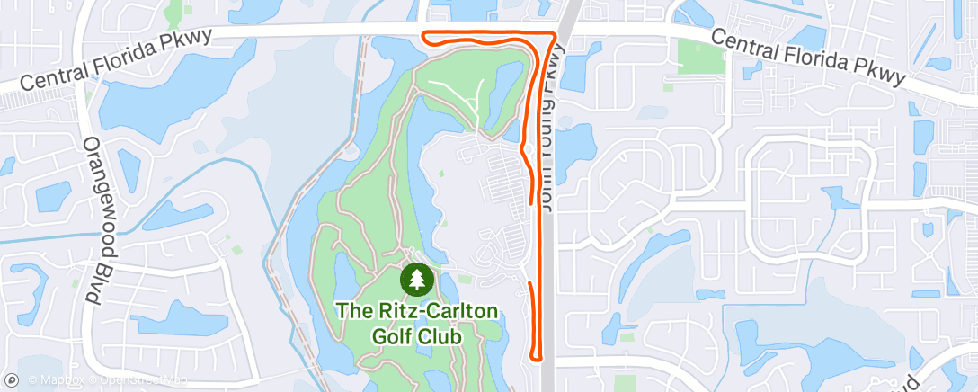 Map of the activity, Morning Run