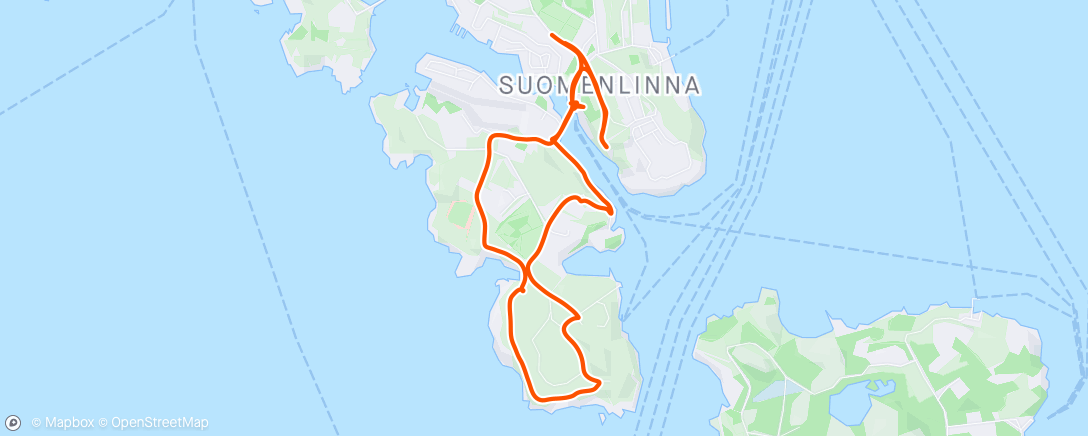 Map of the activity, Suomelinna