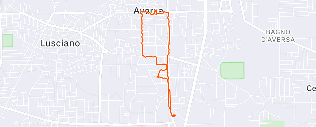 Map of the activity, Camminata pomeridiana