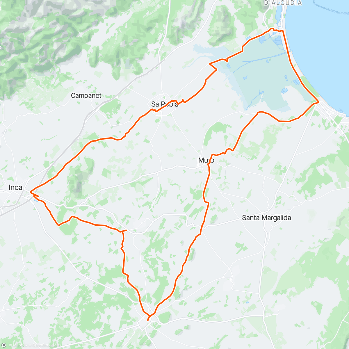 Map of the activity, mallorca 2024 / 1