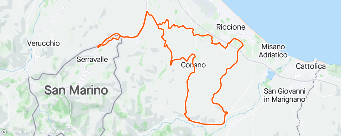 Карта физической активности (Croce, San Clemente, Scacciano)