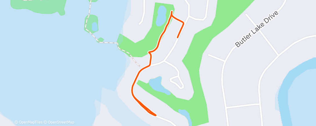 Map of the activity, Night Walk