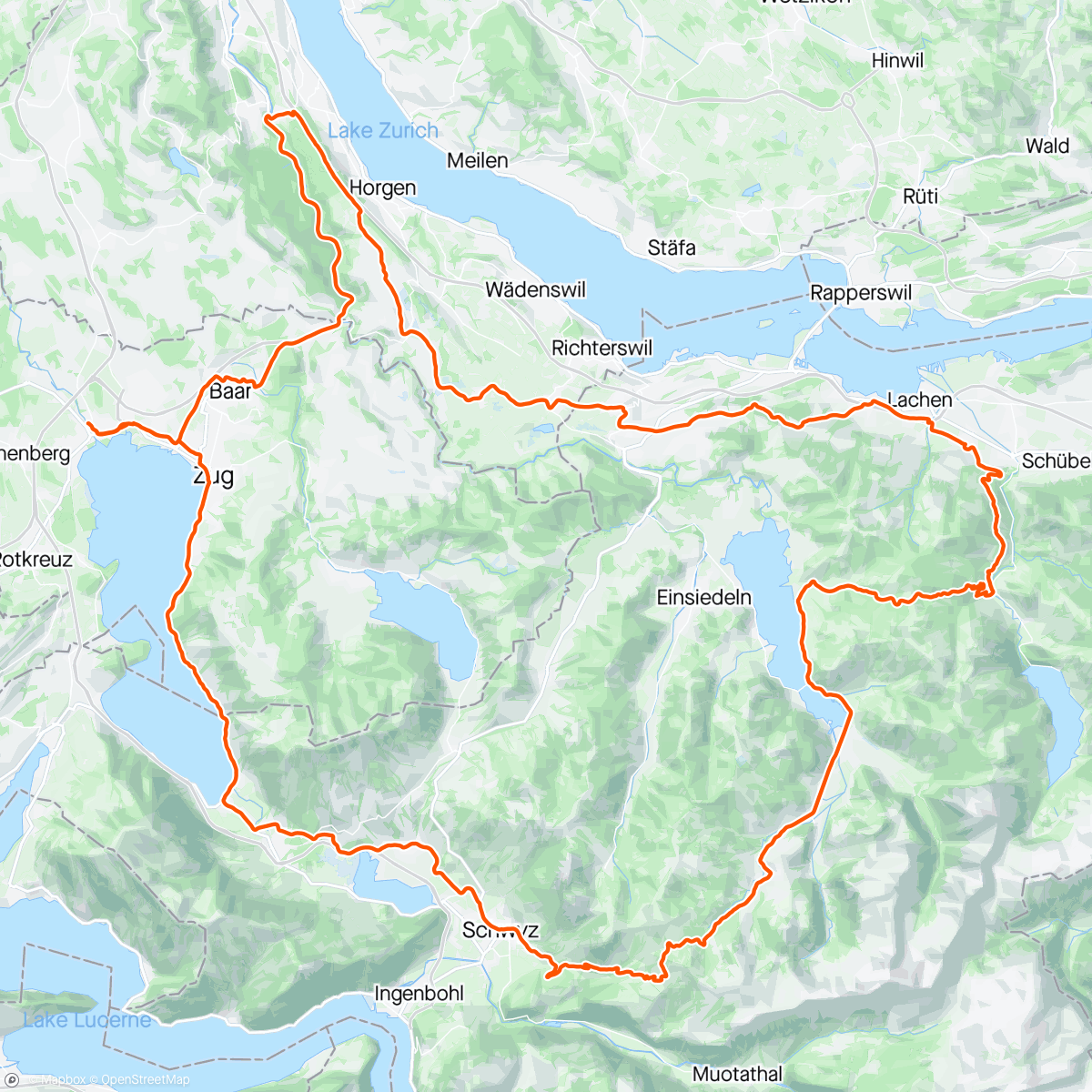 Map of the activity, Sattelegg-Ibergeregg
