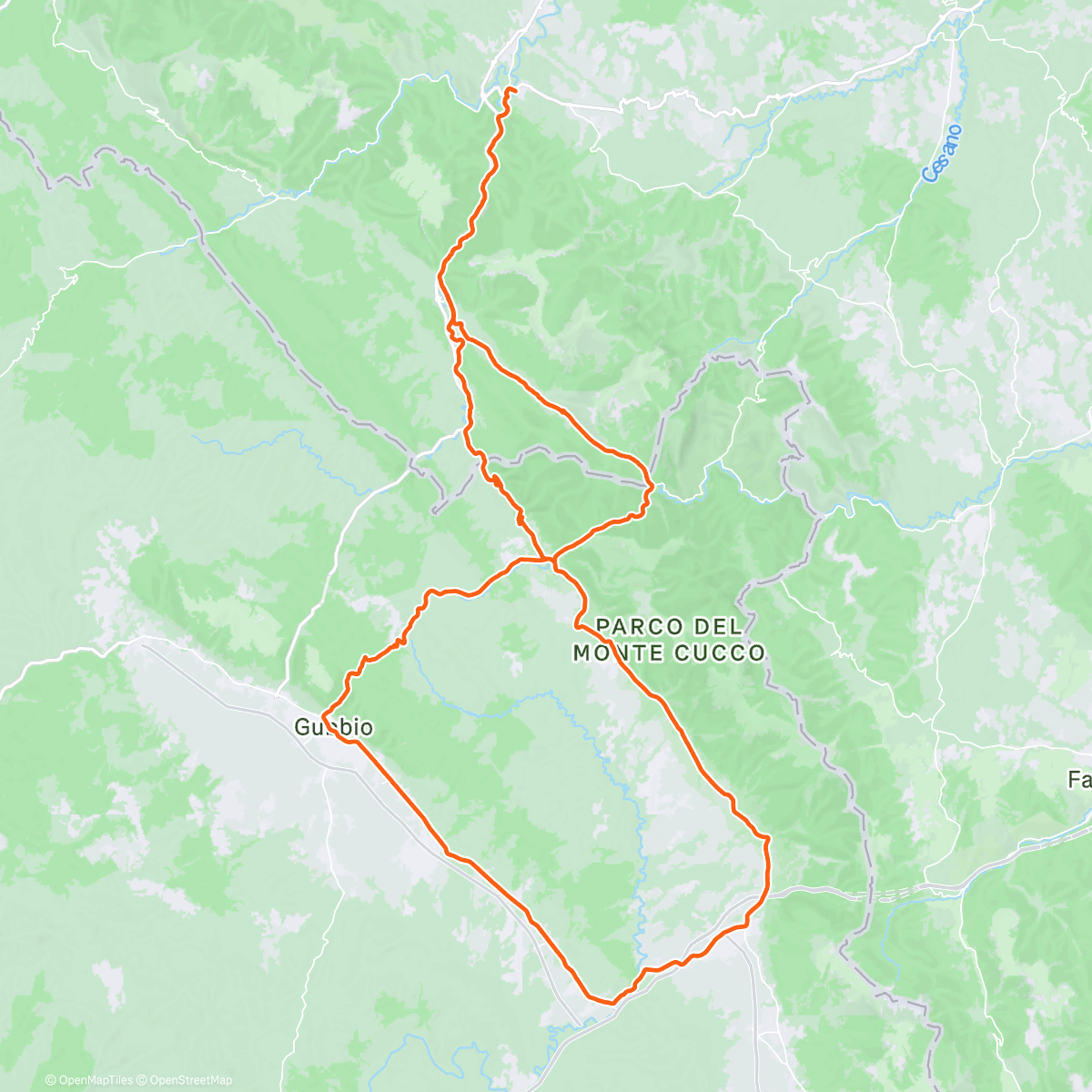 Map of the activity, Scheggia-Fossato-Gubbio
Bottaccione-Valdorbia-Chiaserna
