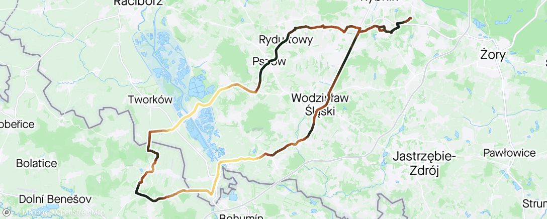 Map of the activity, Morning Ride - Darkovice 🇨🇿