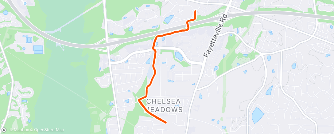 Map of the activity, Morning Run