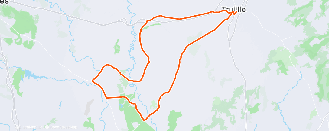 Peta aktivitas, Bicicleta a la hora del almuerzo