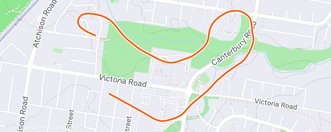 Map of the activity, MyWhoosh - Parramatta