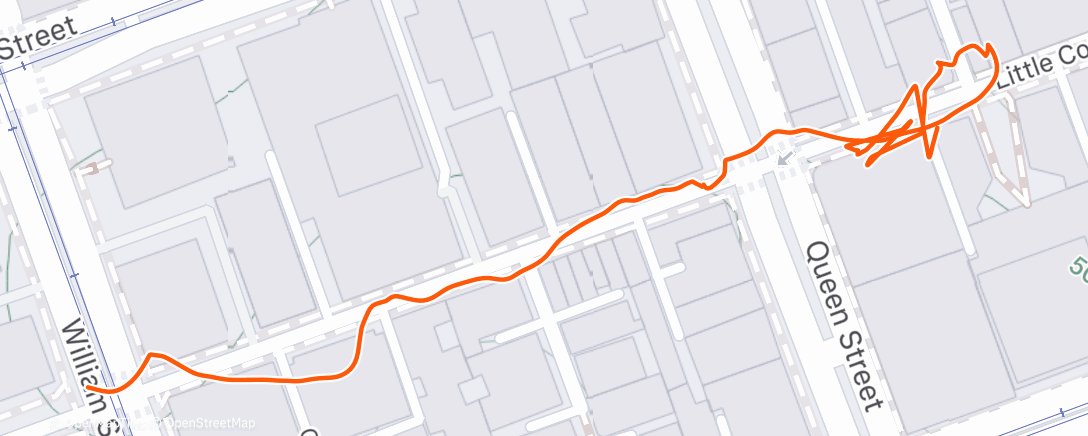 Map of the activity, Evening Walk