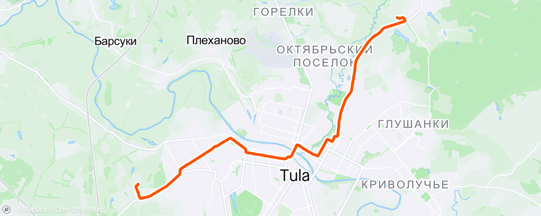 Mappa dell'attività Первый заезд этого сезона 🚴‍♀️