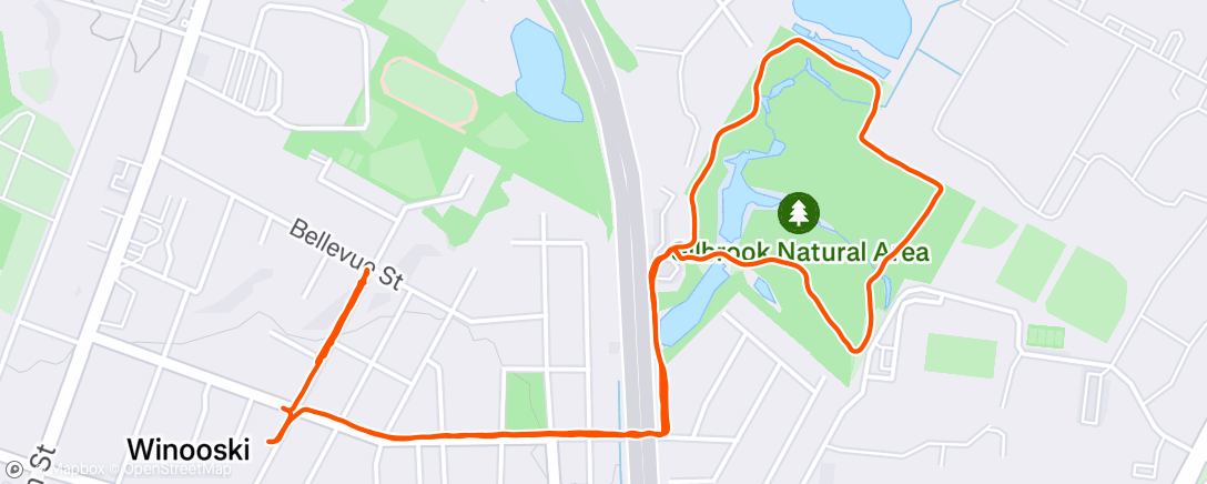 Map of the activity, Franklin St. Hills