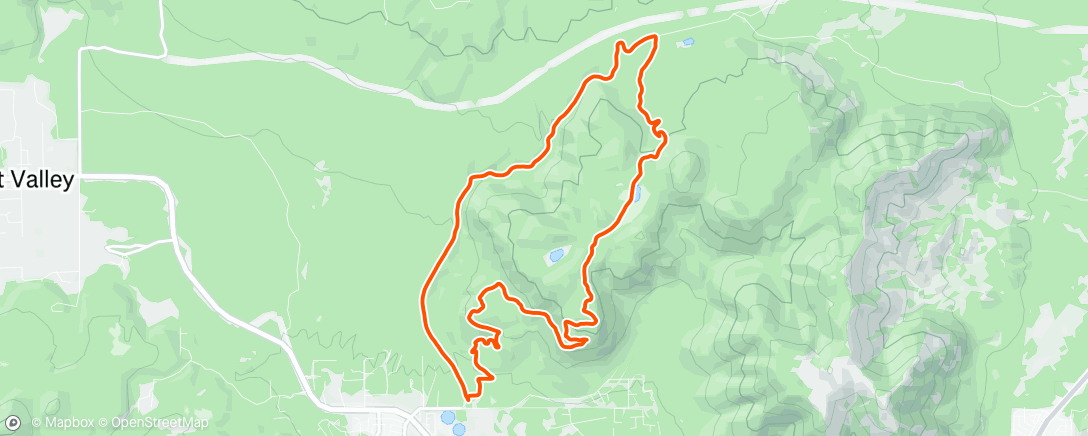 Map of the activity, The last ride