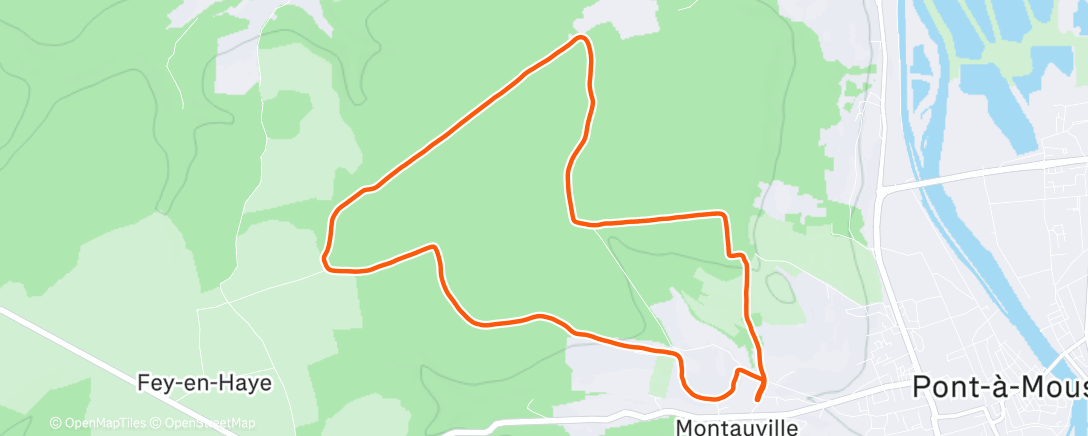 Map of the activity, Course des loups en liberté 🏆🥇
