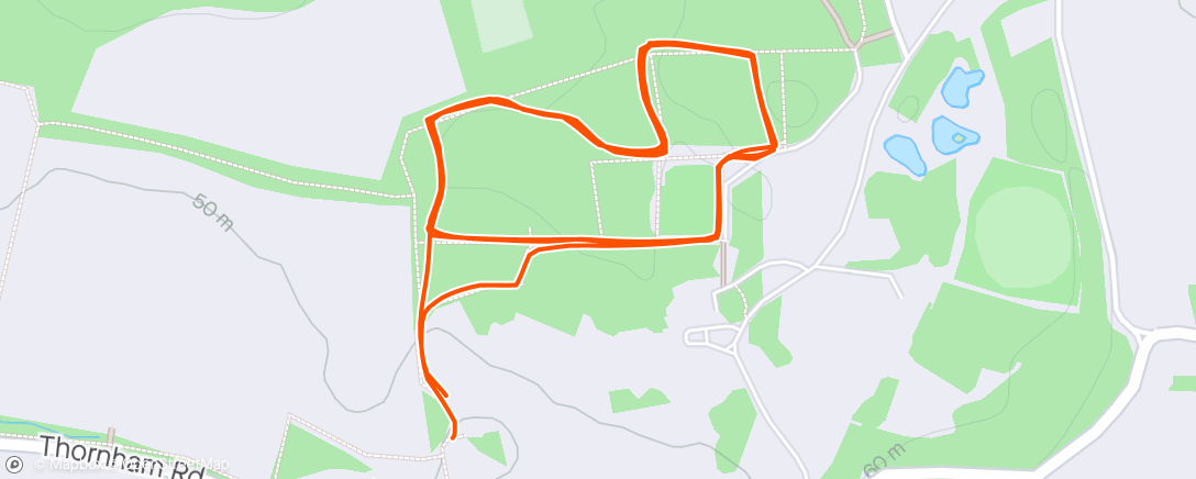 Map of the activity, Thornham Walks Parkrun