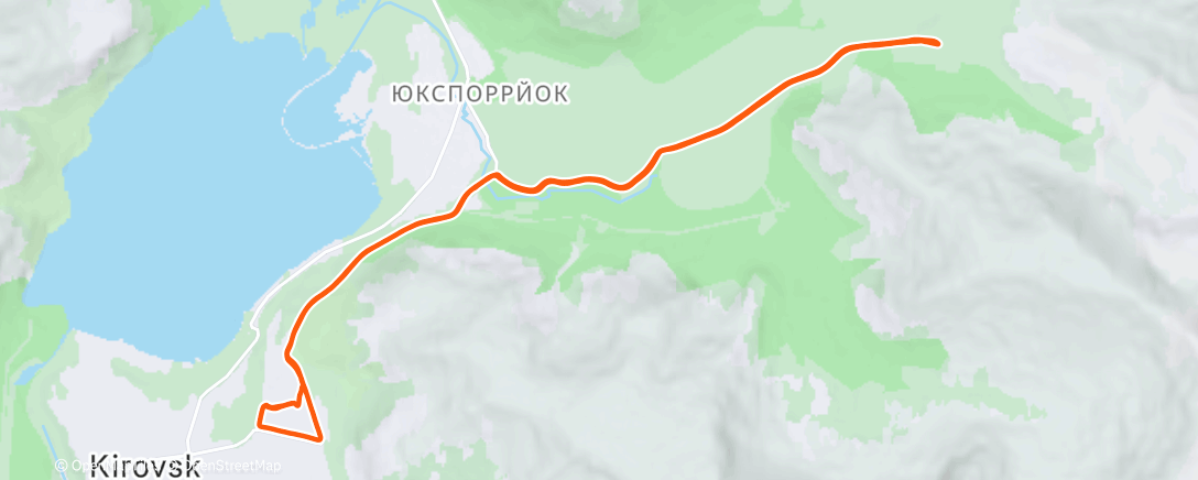 Карта физической активности (Afternoon Run)
