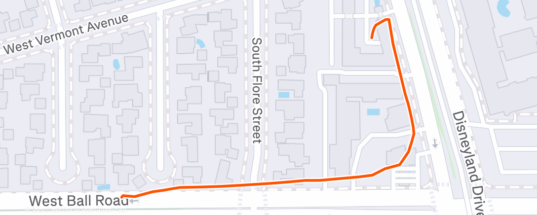 Map of the activity, Morning Walk