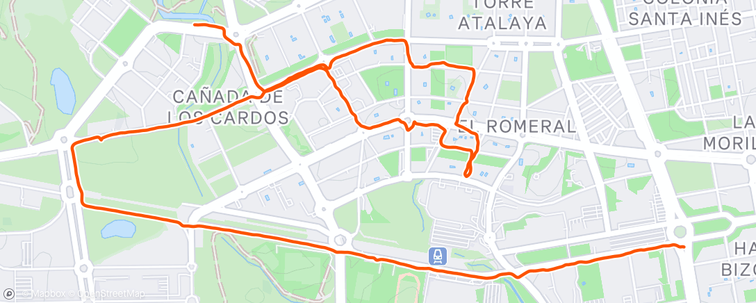 Map of the activity, Evening Hike