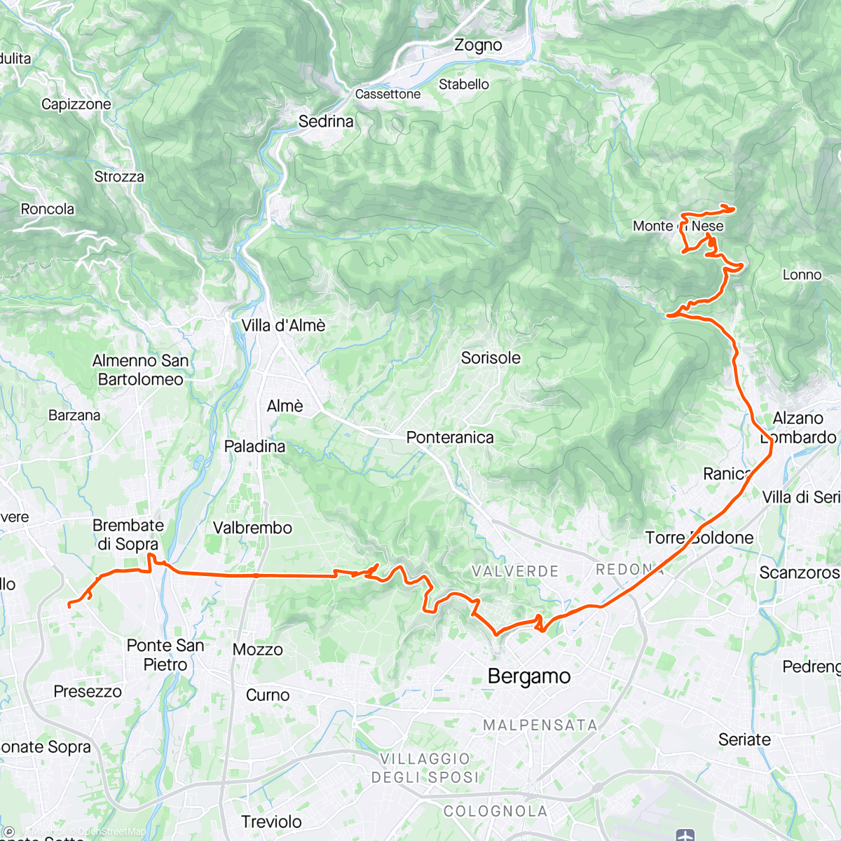 Map of the activity, Bergamo #10