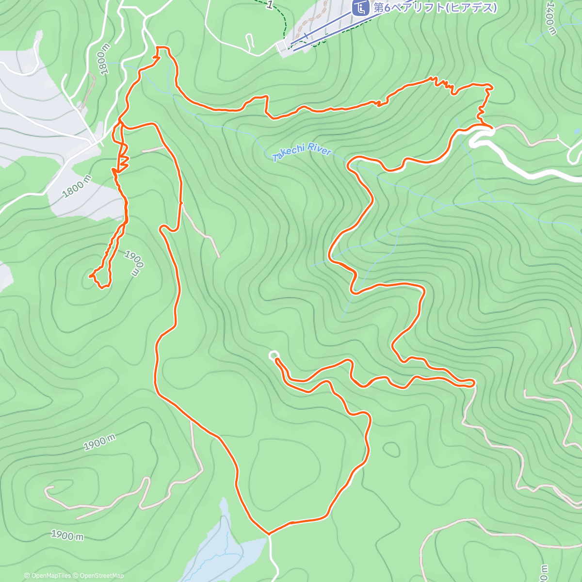 Map of the activity, Morning Trail Run