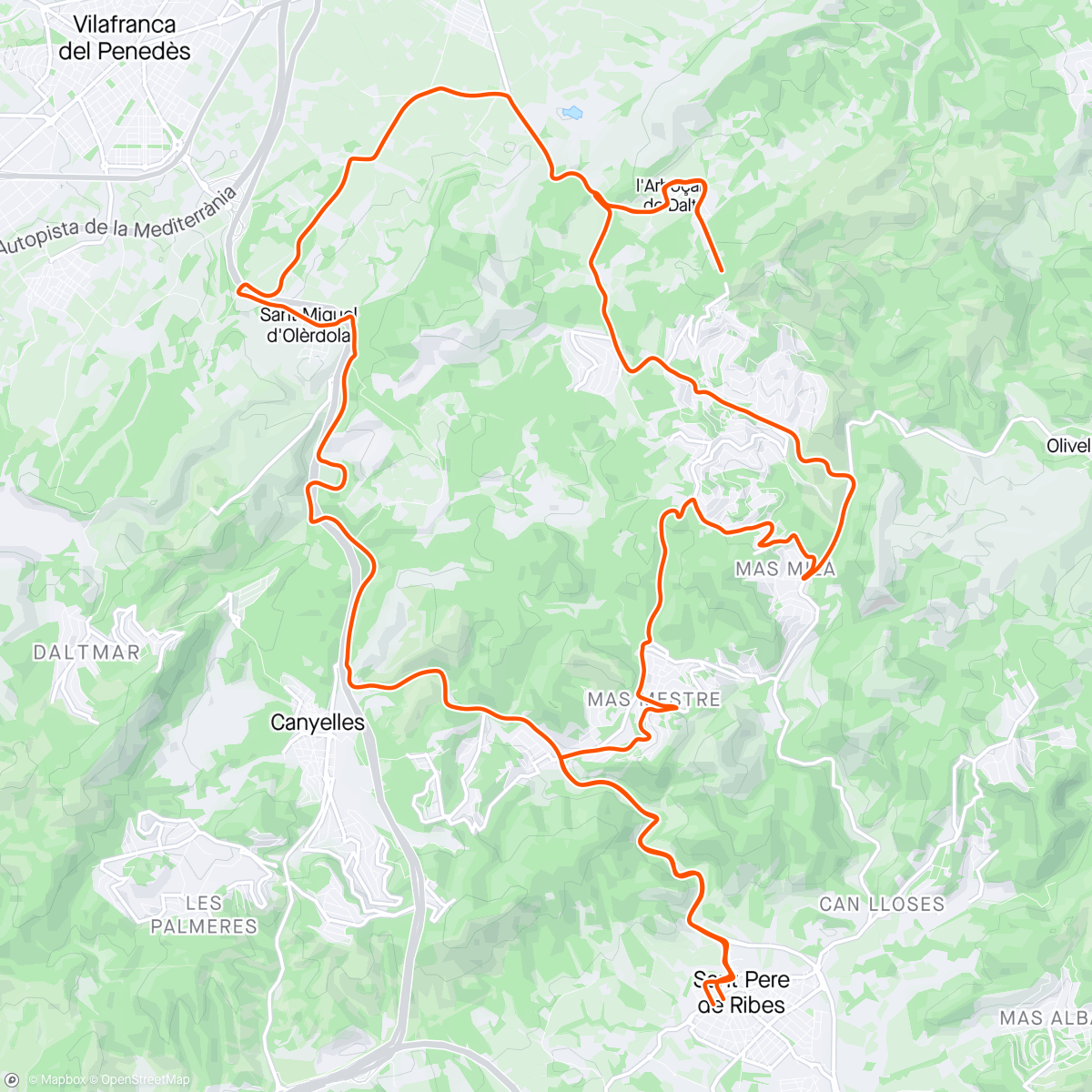 「Arboçar + Via Lactea」活動的地圖