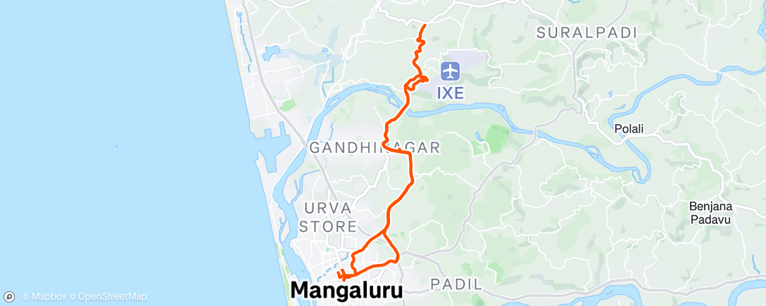 Map of the activity, Morning Ride