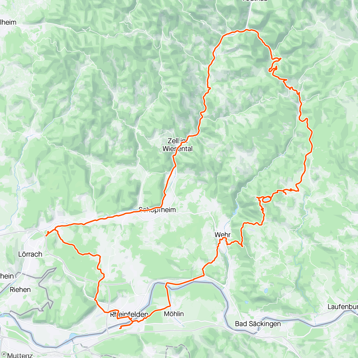 Mapa de la actividad (Drei Runden am Hornbergbecken und andere Quälereien)