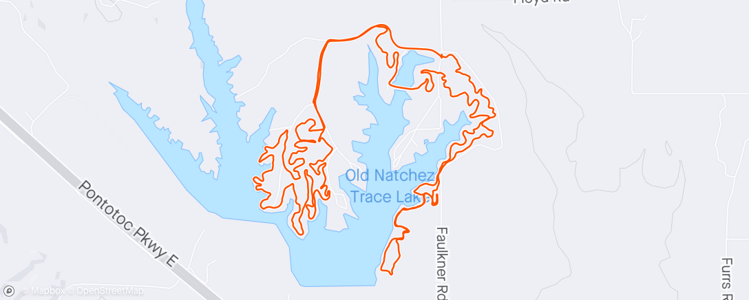 Map of the activity, trace state park.
