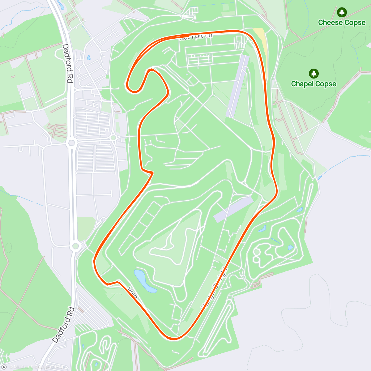 Karte der Aktivität „Silverstone 10k”