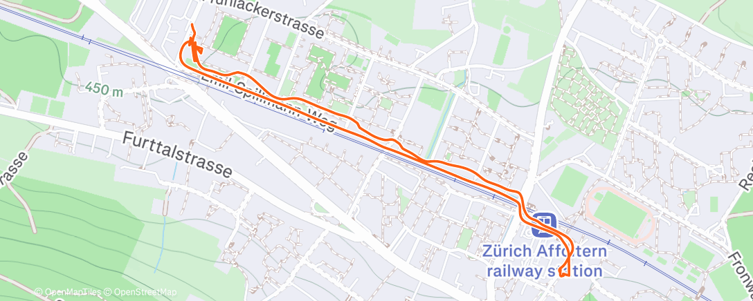 Map of the activity, Evening Ride