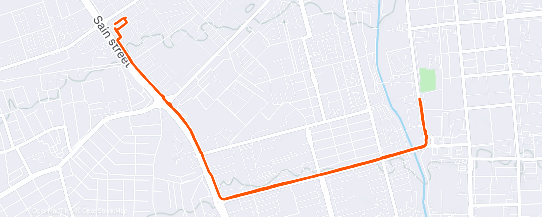 Map of the activity, Вечерний забег