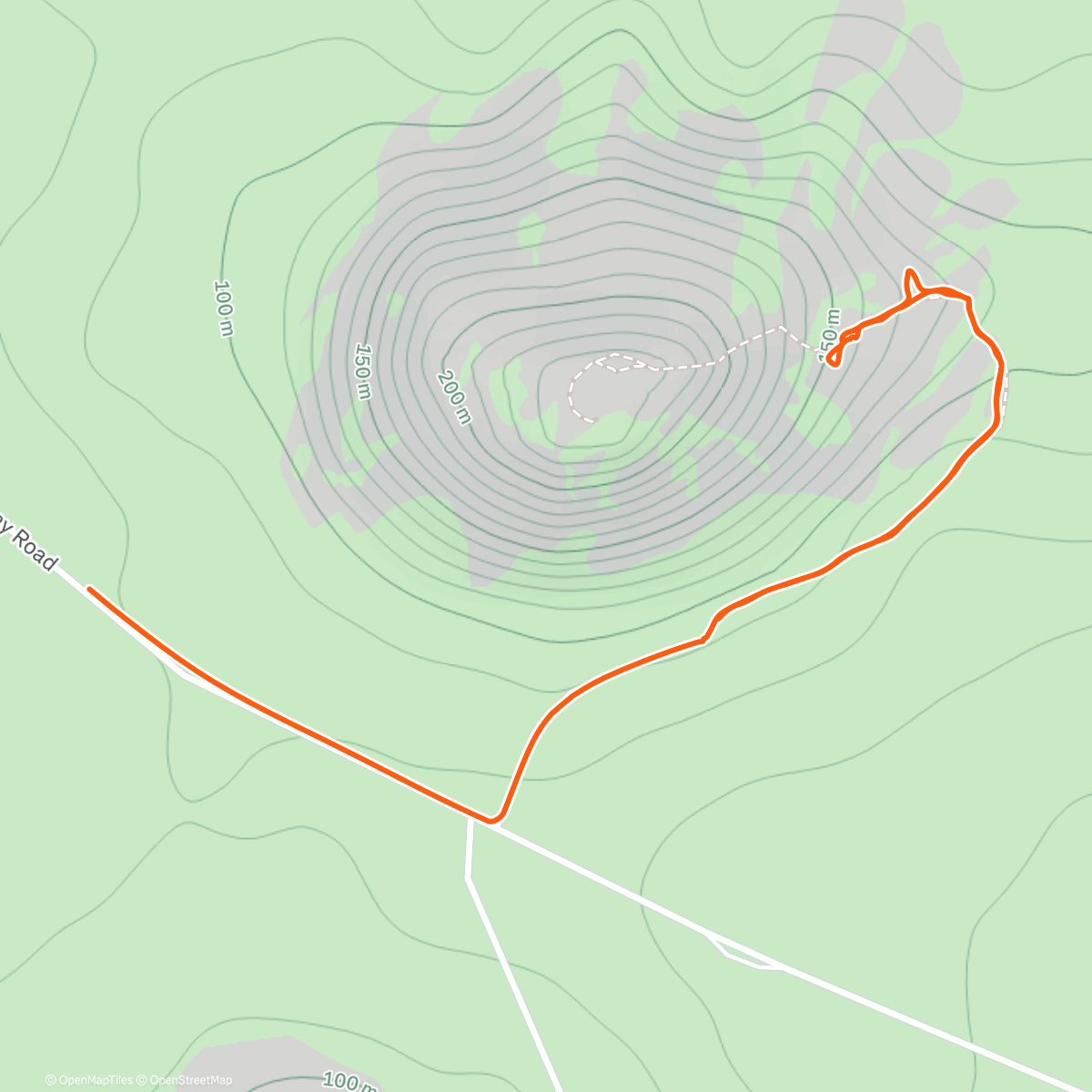 Карта физической активности (Afternoon Hike)