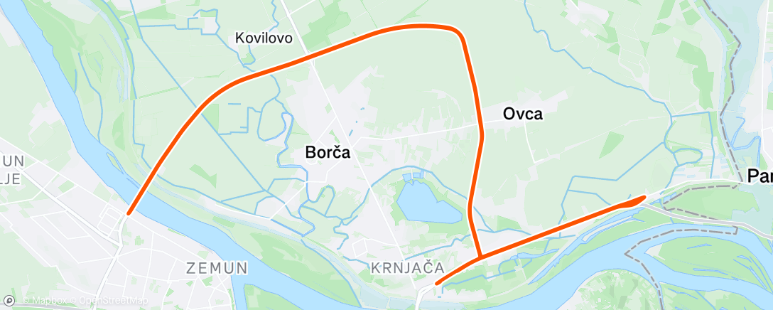 Map of the activity, Afternoon Ride