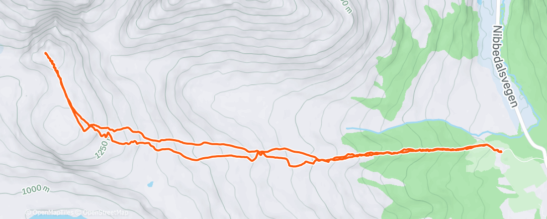 Map of the activity, Blæja