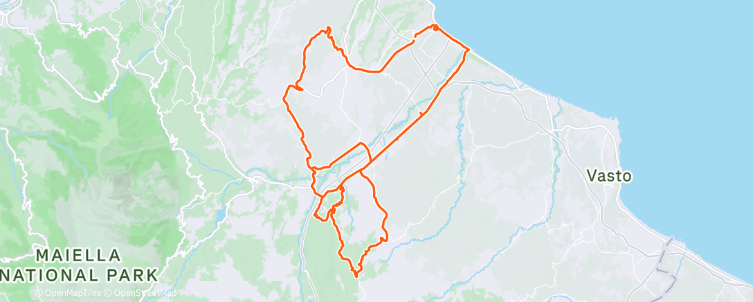 Map of the activity, Morning Ride