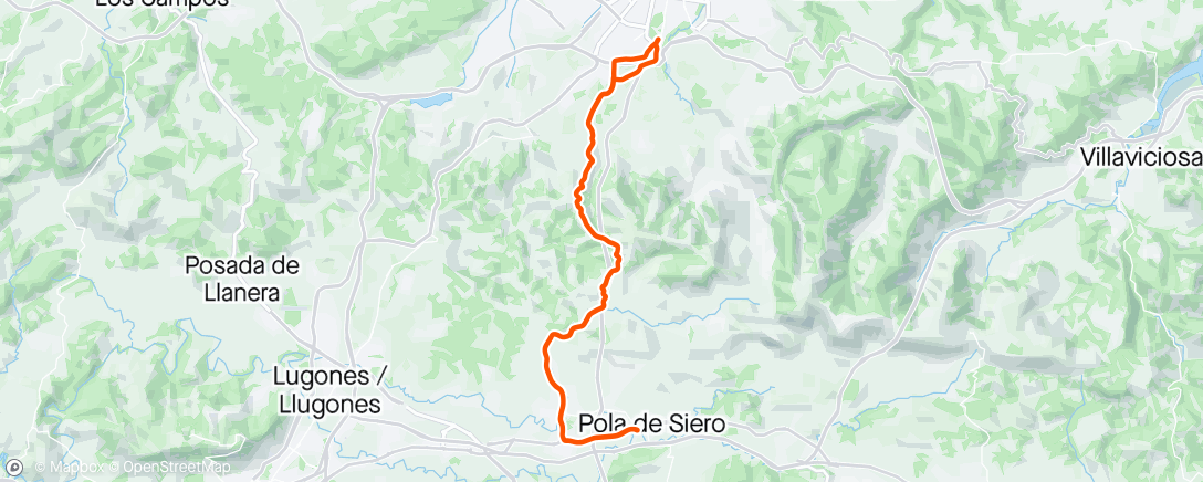 Map of the activity, Pola Siero