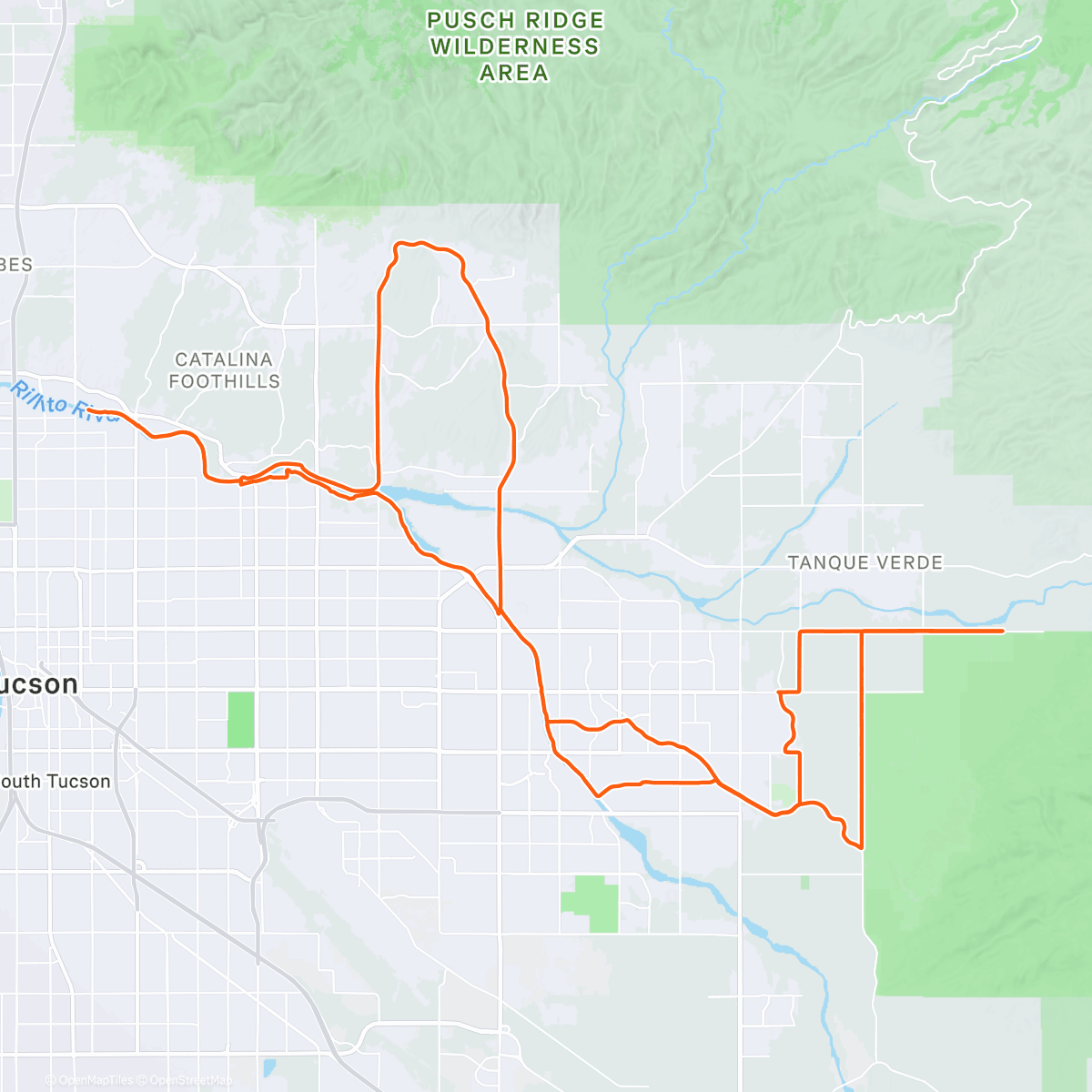 Map of the activity, Savouring short sleeve weather