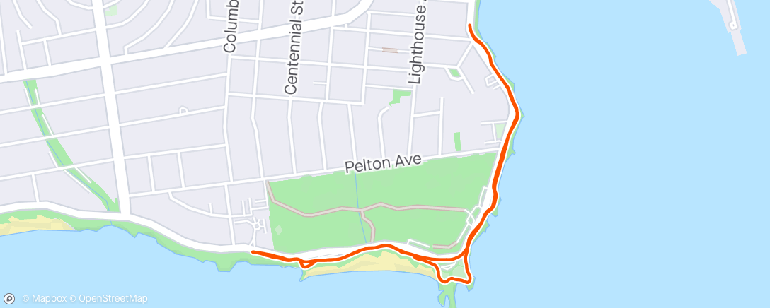 Map of the activity, West Cliff Walkabout