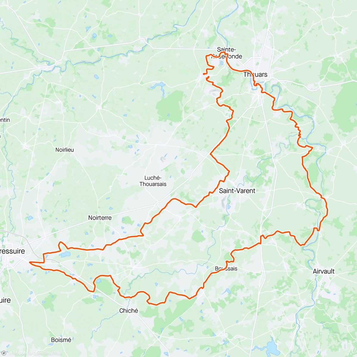 Map of the activity, Gravel - Les Graviers Roses