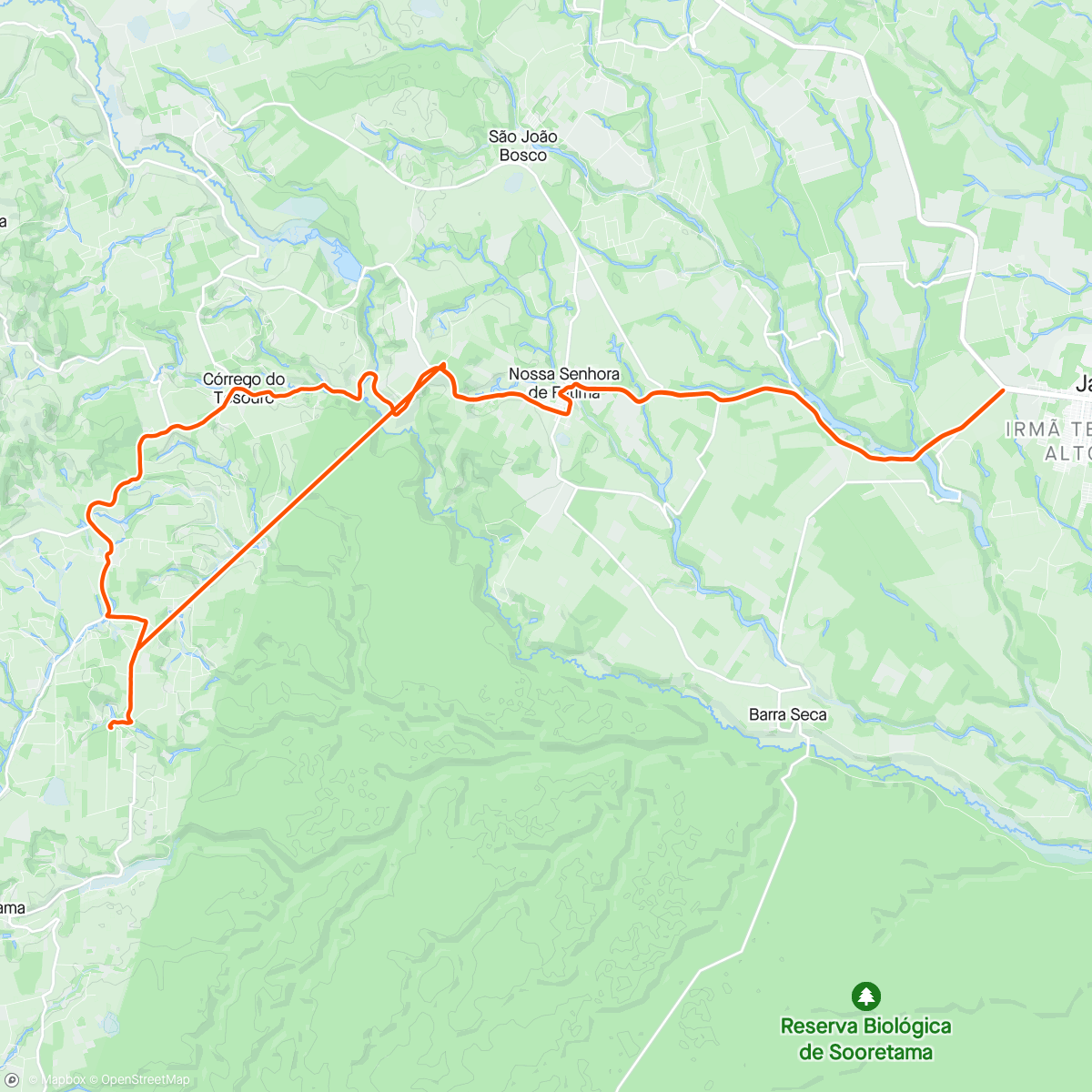 Map of the activity, Jaguaré - ES.