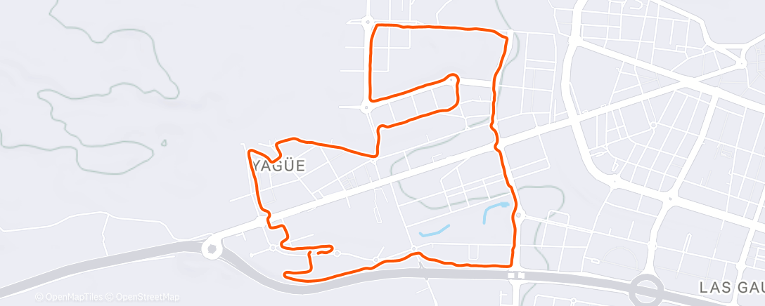 Карта физической активности (Carrera de noche)