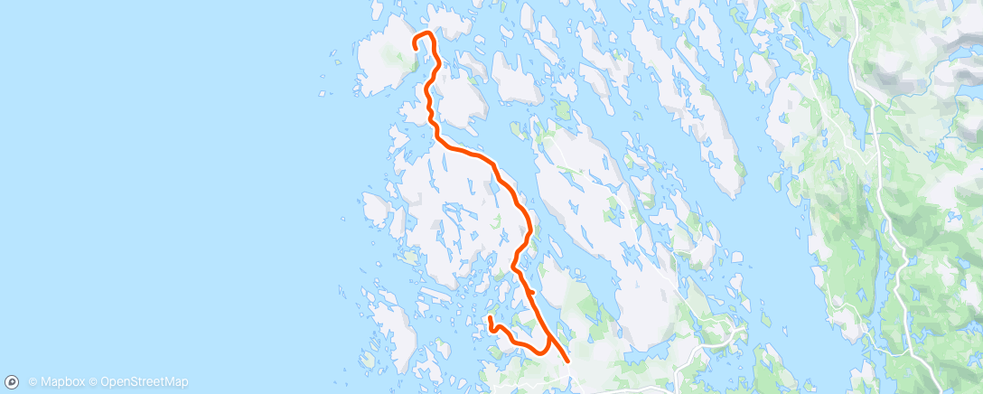 Map of the activity, Luftetur i kald nordavind før jobb ettermiddag/kveld😜