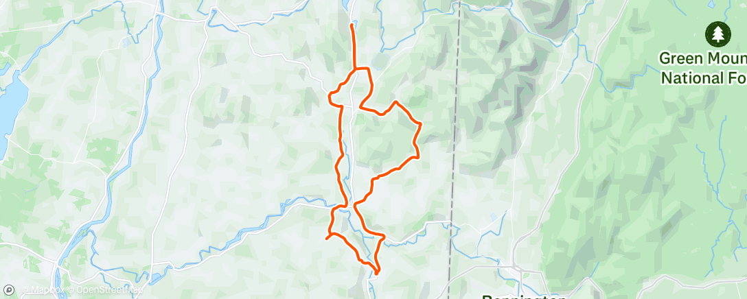 Map of the activity, Morning Ride