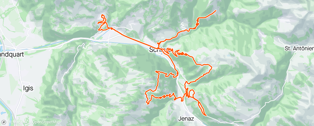Map of the activity, How many switchbacks ? Yes