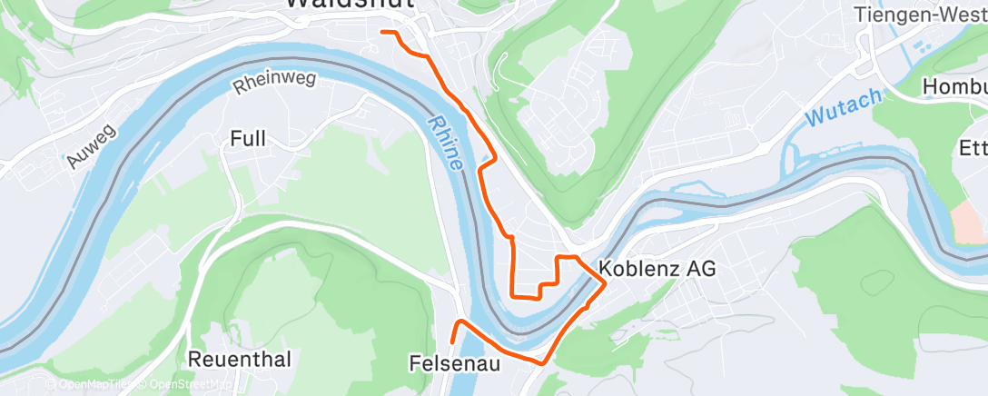 Map of the activity, Ausradln