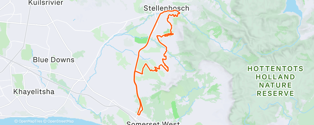 Mapa de la actividad (Morning Ride)