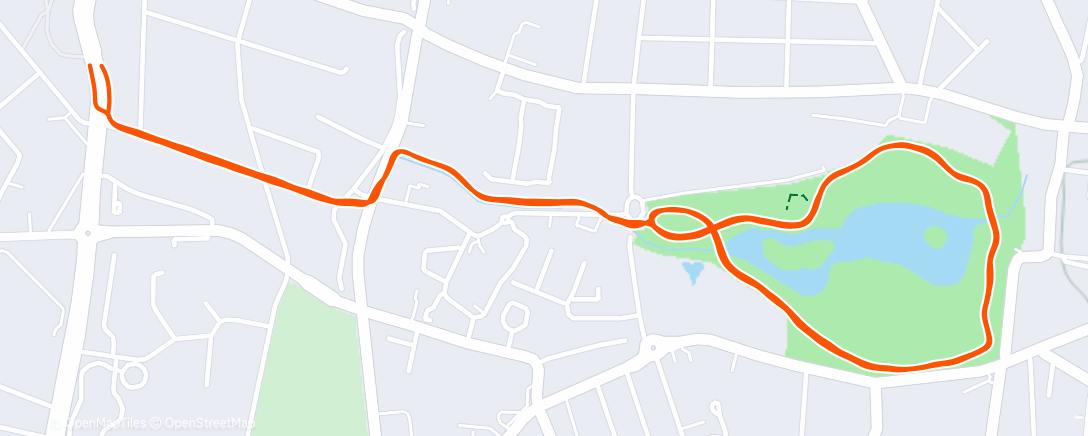 Карта физической активности (Course à pied dans l'après-midi)