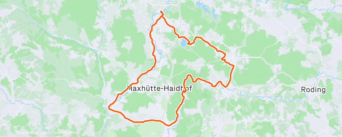 Map of the activity, Fahrt am Nachmittag