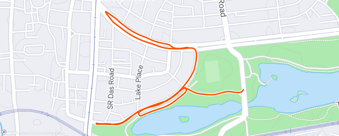 Map of the activity, Morning Run