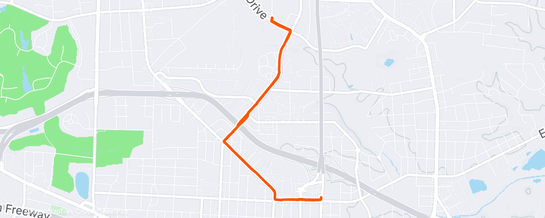 Map of the activity, Morning Run